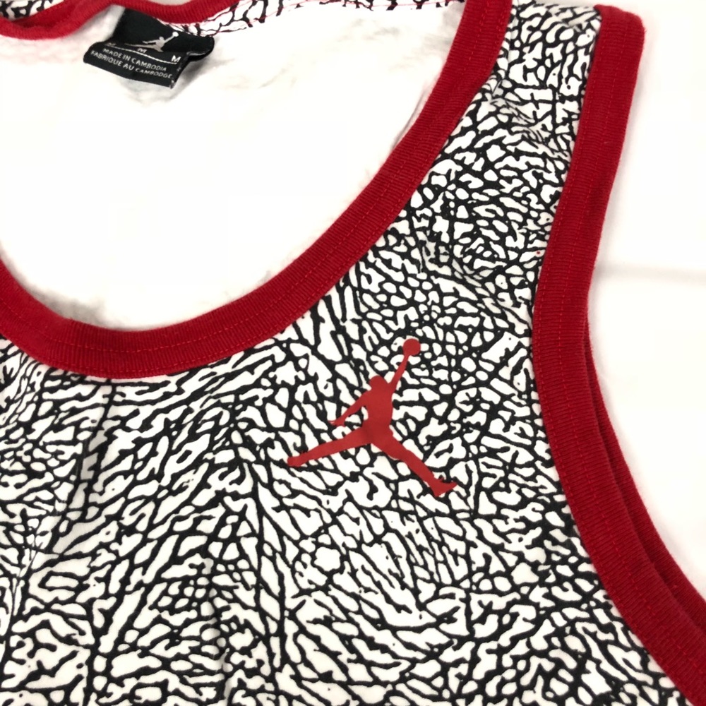 Jordan men’s elephant print tank top medium